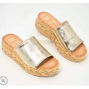 Dolce Vita Raffia/Gold Sandals